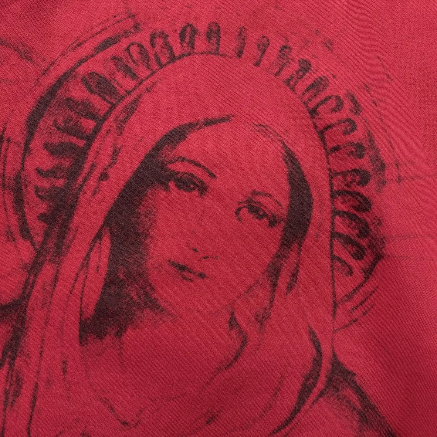P248 # CHE-11 Saint Michael cho "Virgin Little Angel" American retro hooded sweatshirt, washed and distressed, hand-made destruction process, brushed texture, brushed fabric, three-dimensional tailoring, splicing complex stitching process, size: S M L XL